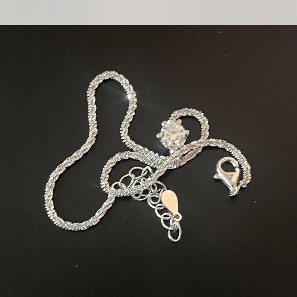Elegant Silver moissanite bracelet